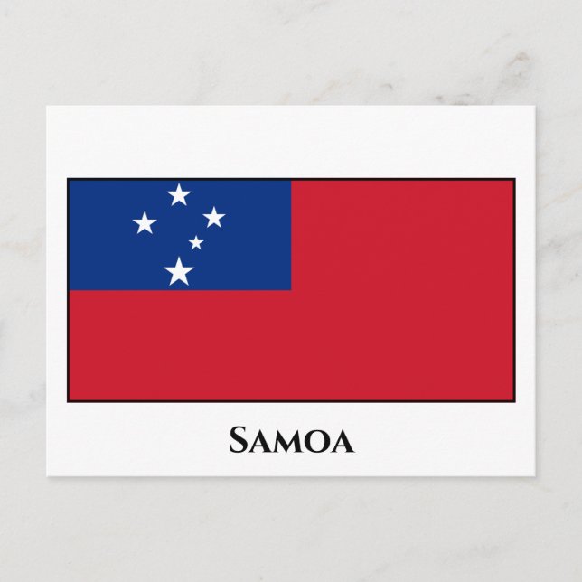 Postal Bandera de Samoa (Anverso)
