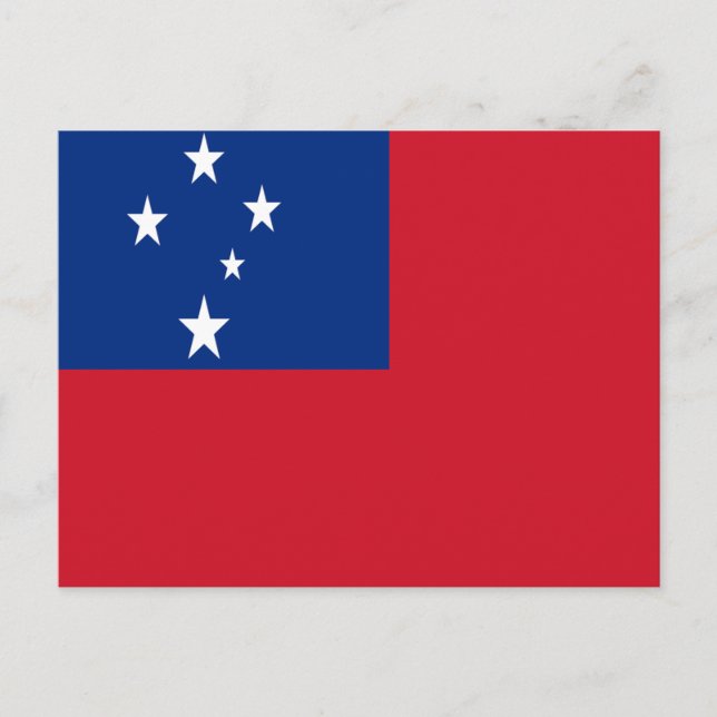 Postal Bandera de Samoa (Anverso)