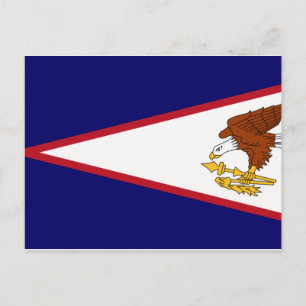 Postal Bandera de Samoa Americana