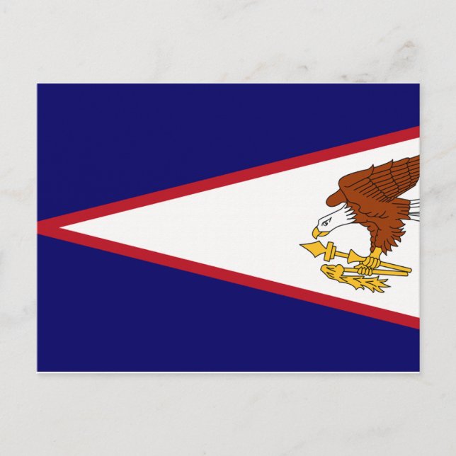 Postal Bandera de Samoa Americana (Anverso)