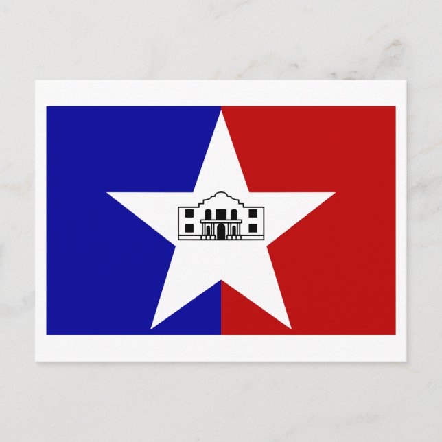 Postal Bandera de San Antonio (Anverso)
