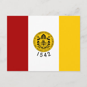 Postal Bandera de San Diego