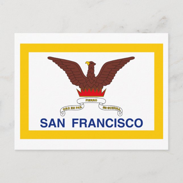 Postal Bandera de San Francisco (Anverso)