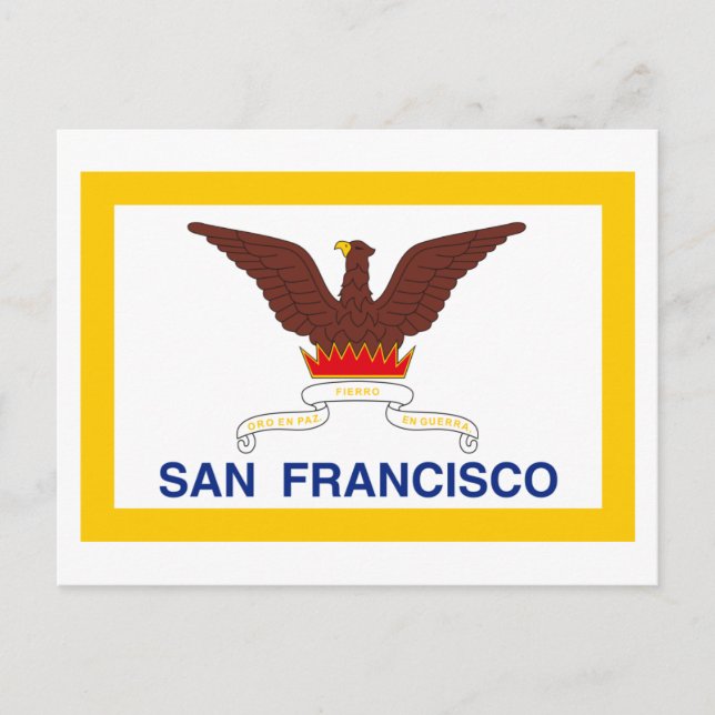 Postal Bandera de San Francisco (Anverso)
