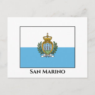 Postal Bandera de San Marino
