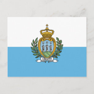 Postal Bandera de San Marino