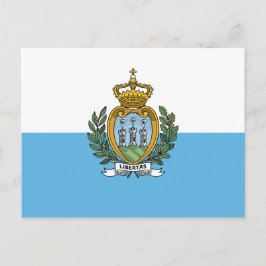 Postal Bandera de San Marino