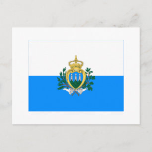 Postal Bandera de San Marino