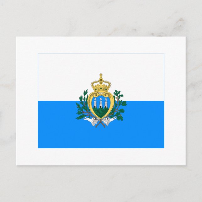 Postal Bandera de San Marino (Anverso)