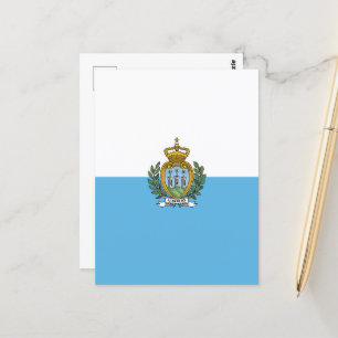 Postal Bandera de San Marino
