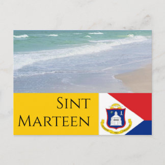 Postal Bandera de San Martín y playas
