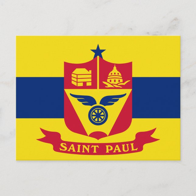 Postal Bandera de San Pablo (Minnesota) (Anverso)