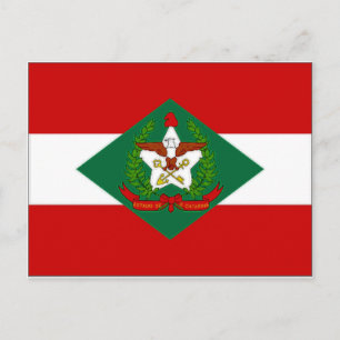 Postal Bandera de Santa Catarina de Brasil