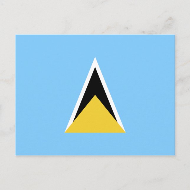 Postal Bandera de Santa Lucía (Anverso)