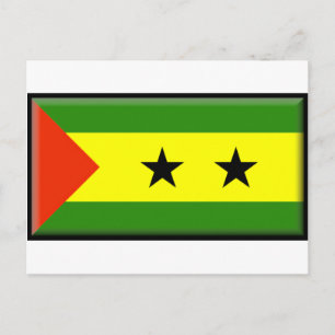 Postal Bandera de Santo Tomé Príncipe