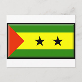 Postal Bandera de Santo Tomé Príncipe