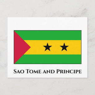 Postal Bandera de Santo Tomé y Príncipe