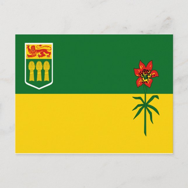 Postal Bandera de Saskatchewan (Anverso)