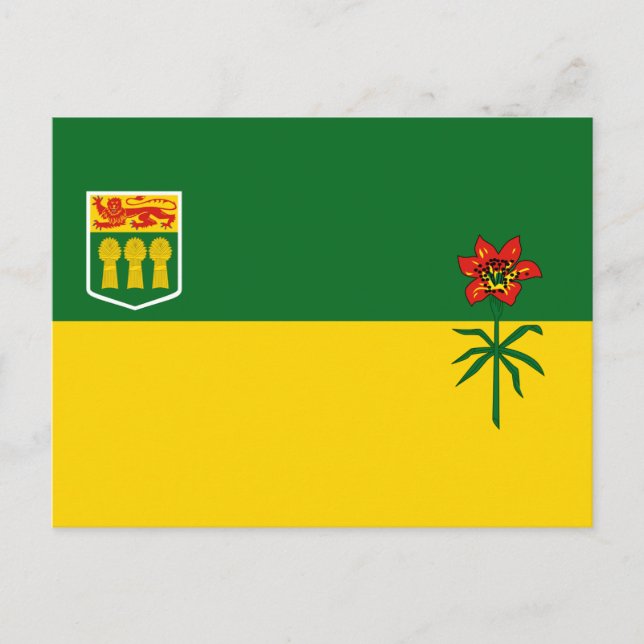 Postal Bandera de Saskatchewan (Anverso)