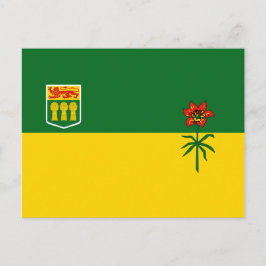 Postal Bandera de Saskatchewan