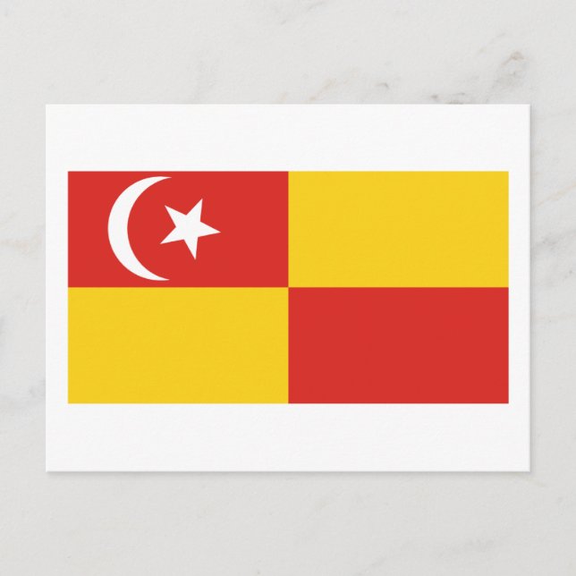 Postal Bandera de Selangor (Anverso)