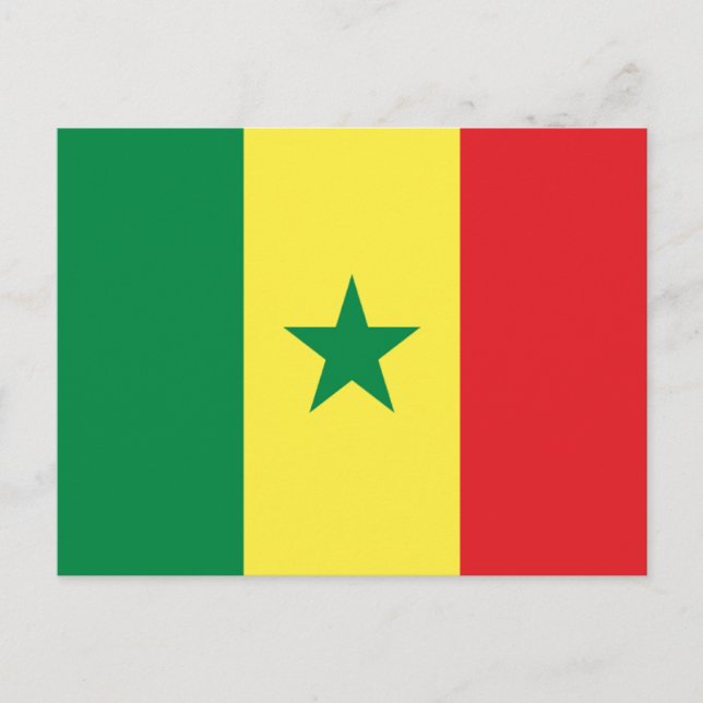 Postal Bandera de Senegal (Anverso)