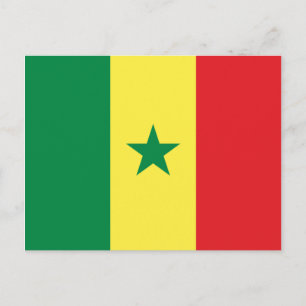 Postal Bandera de Senegal