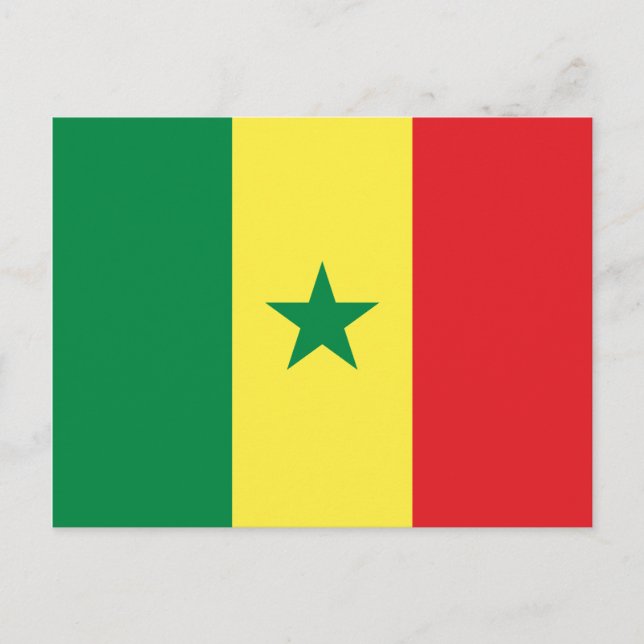 Postal Bandera de Senegal (Anverso)