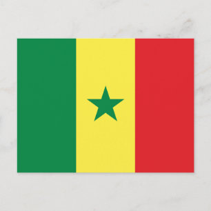 Postal Bandera de Senegal