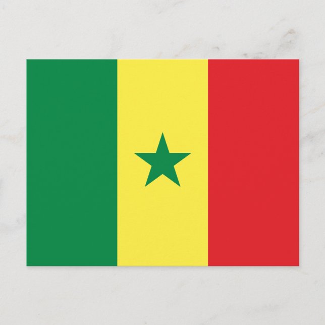 Postal Bandera de Senegal (Anverso)