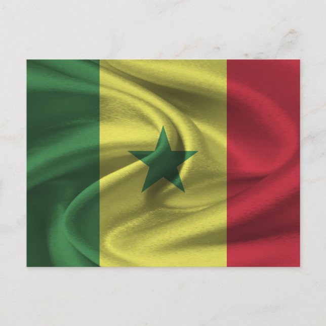 Postal Bandera de Senegal (Anverso)
