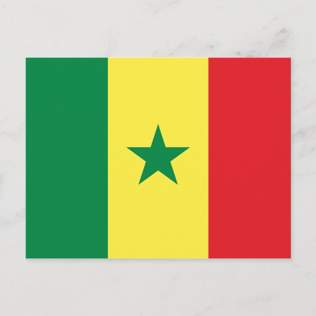 Postal Bandera de Senegal (Anverso)