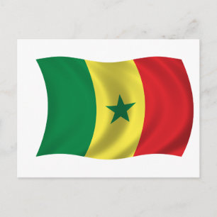 Postal Bandera de Senegal