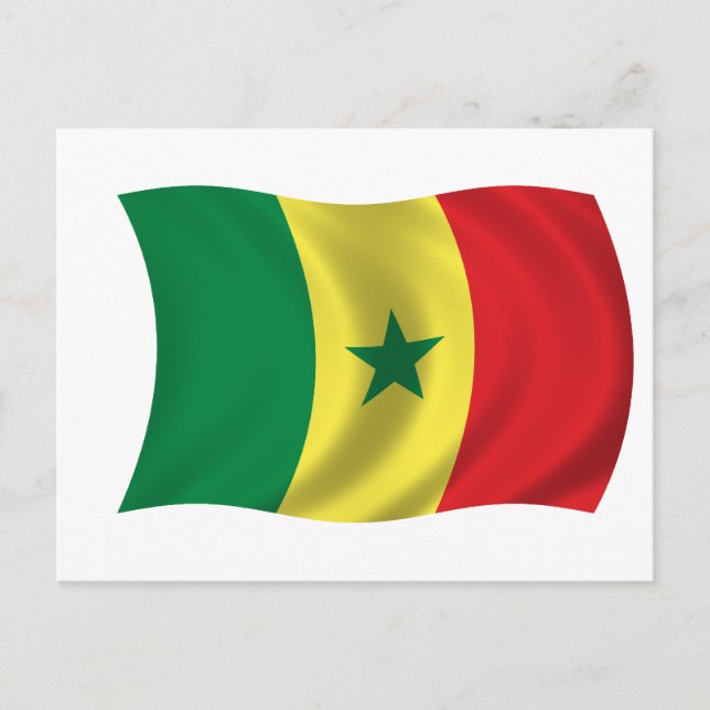 Postal Bandera de Senegal (Anverso)
