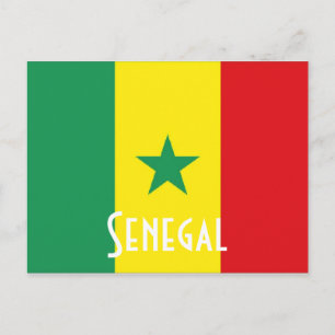 Postal Bandera de Senegal