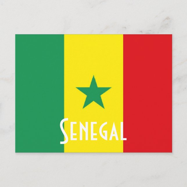 Postal Bandera de Senegal (Anverso)