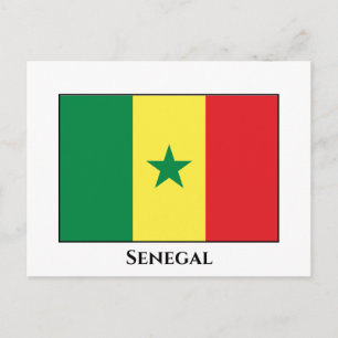 Postal Bandera de Senegal (senegalés)
