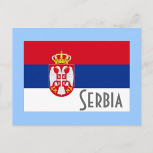 Postal Bandera de Serbia