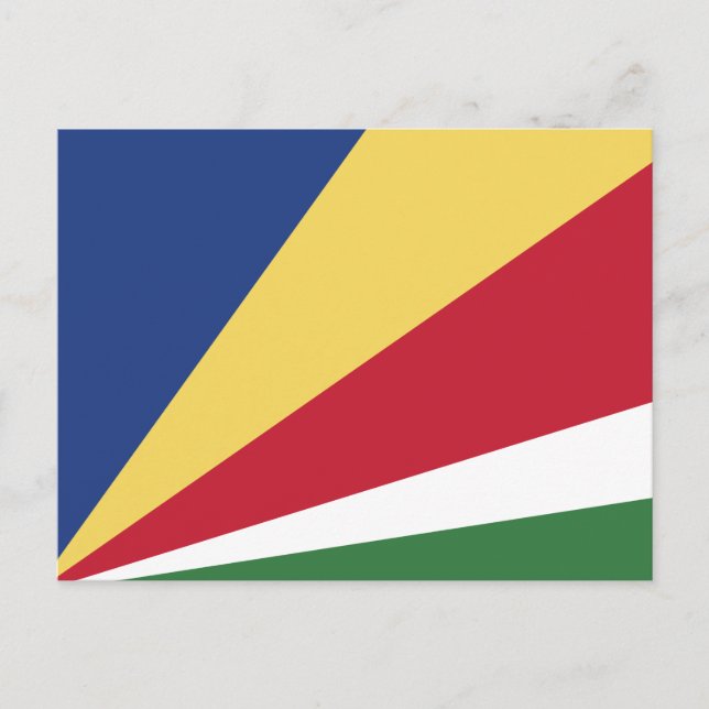 Postal Bandera de Seychelles (Anverso)