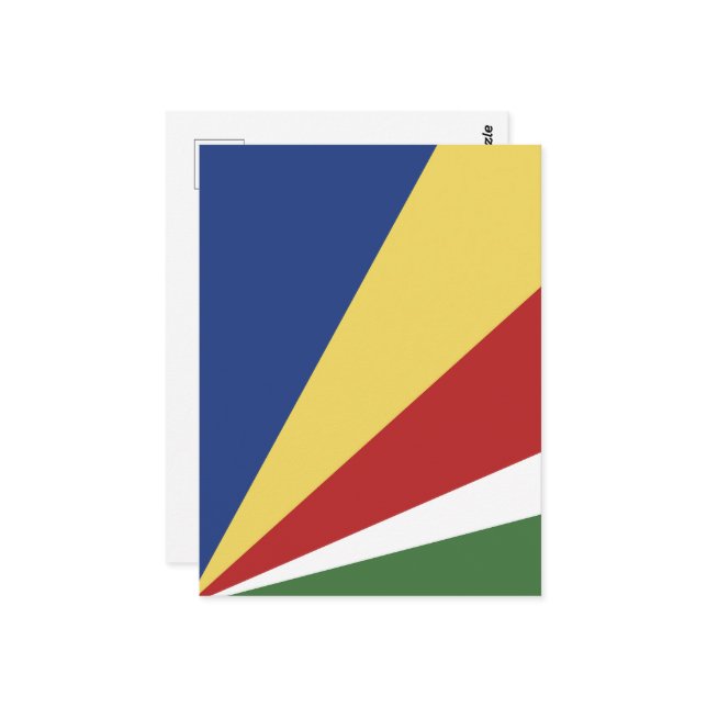 Postal Bandera de Seychelles (Anverso/Reverso In Situ)