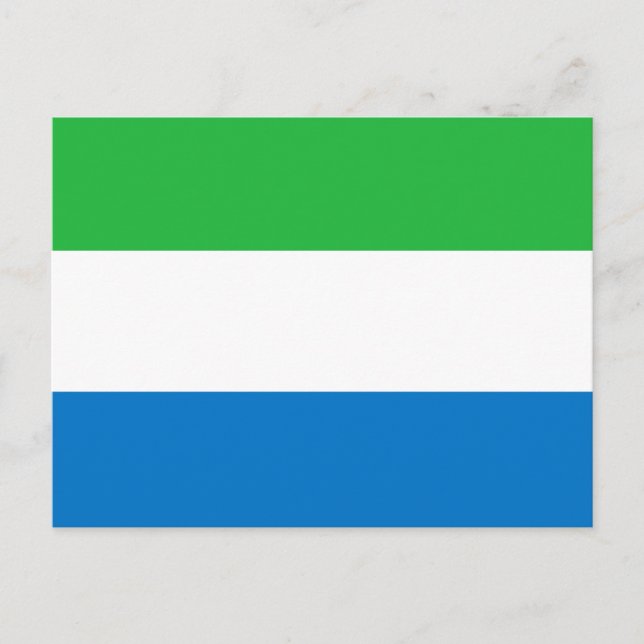 Postal Bandera de Sierra Leona (Anverso)