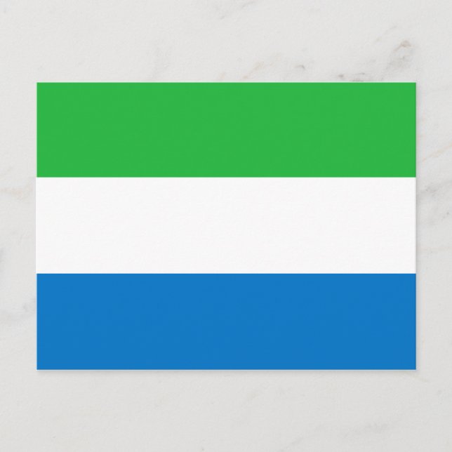 Postal Bandera de Sierra Leona (Anverso)