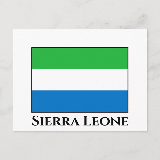 Postal Bandera de Sierra Leona (Anverso)