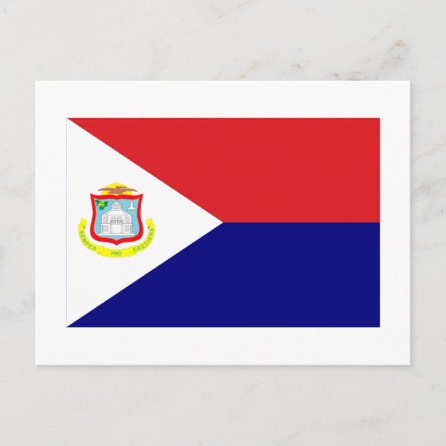 Postal Bandera de Sint Maarten (Anverso)