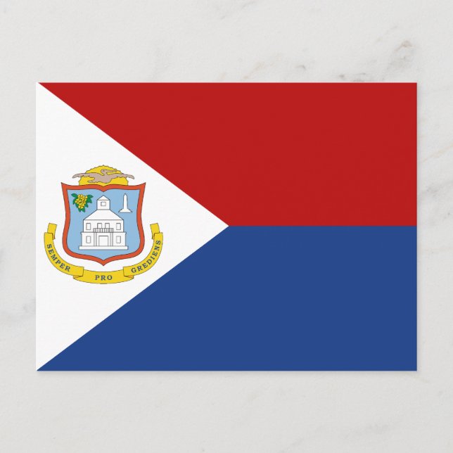 Postal Bandera de Sint Maarten (Anverso)