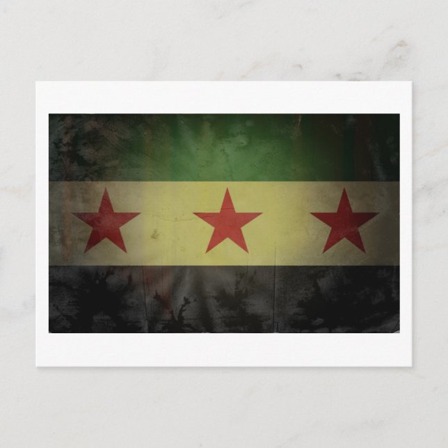 Postal Bandera de Siria (Anverso)