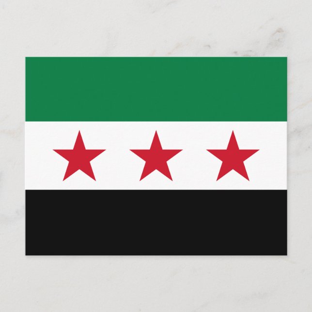 Postal Bandera de Siria (Anverso)