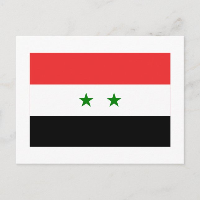 Postal Bandera de Siria (Anverso)