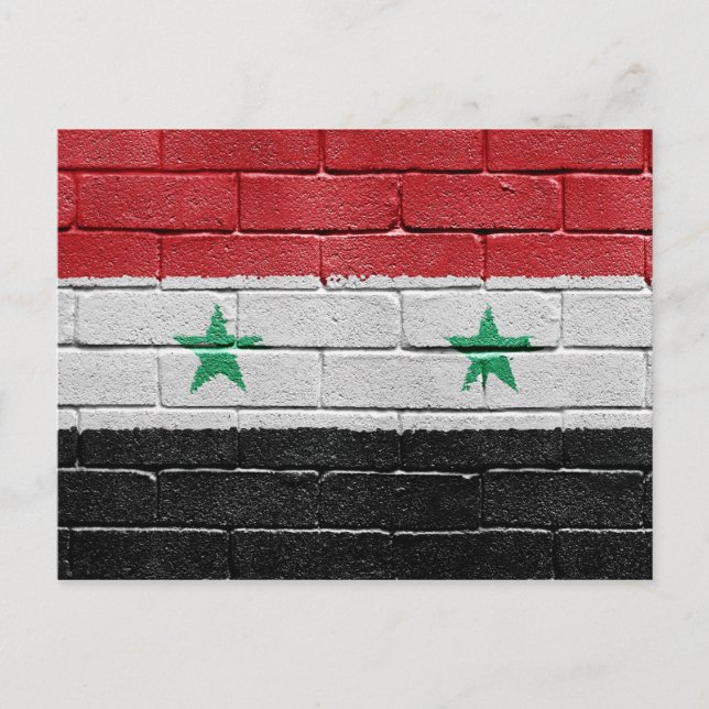Postal Bandera de Siria (Anverso)