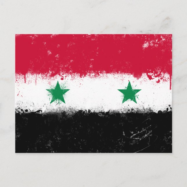 Postal Bandera de Siria (Anverso)